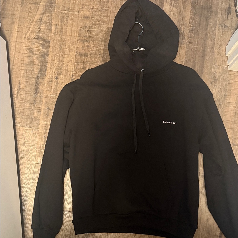 Balenciaga Men's Black Hoodie